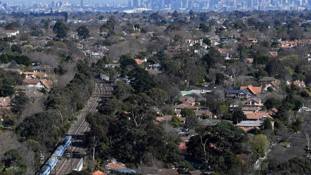 VIEW OF MELBOURNE FROM OUTSKIRTS