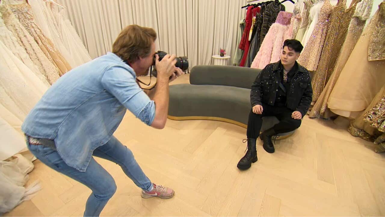 Sheldon Riley at his pre-Eurovision photo shoot