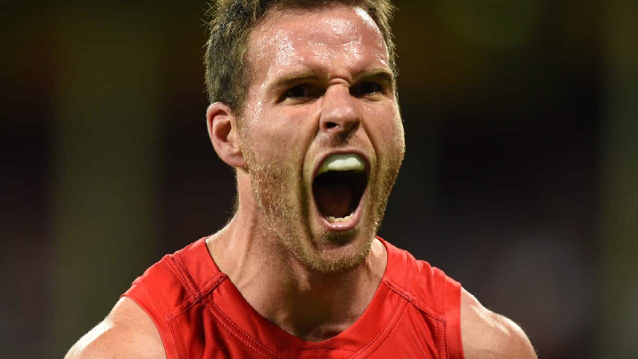 Ben McGlynn of the Swans