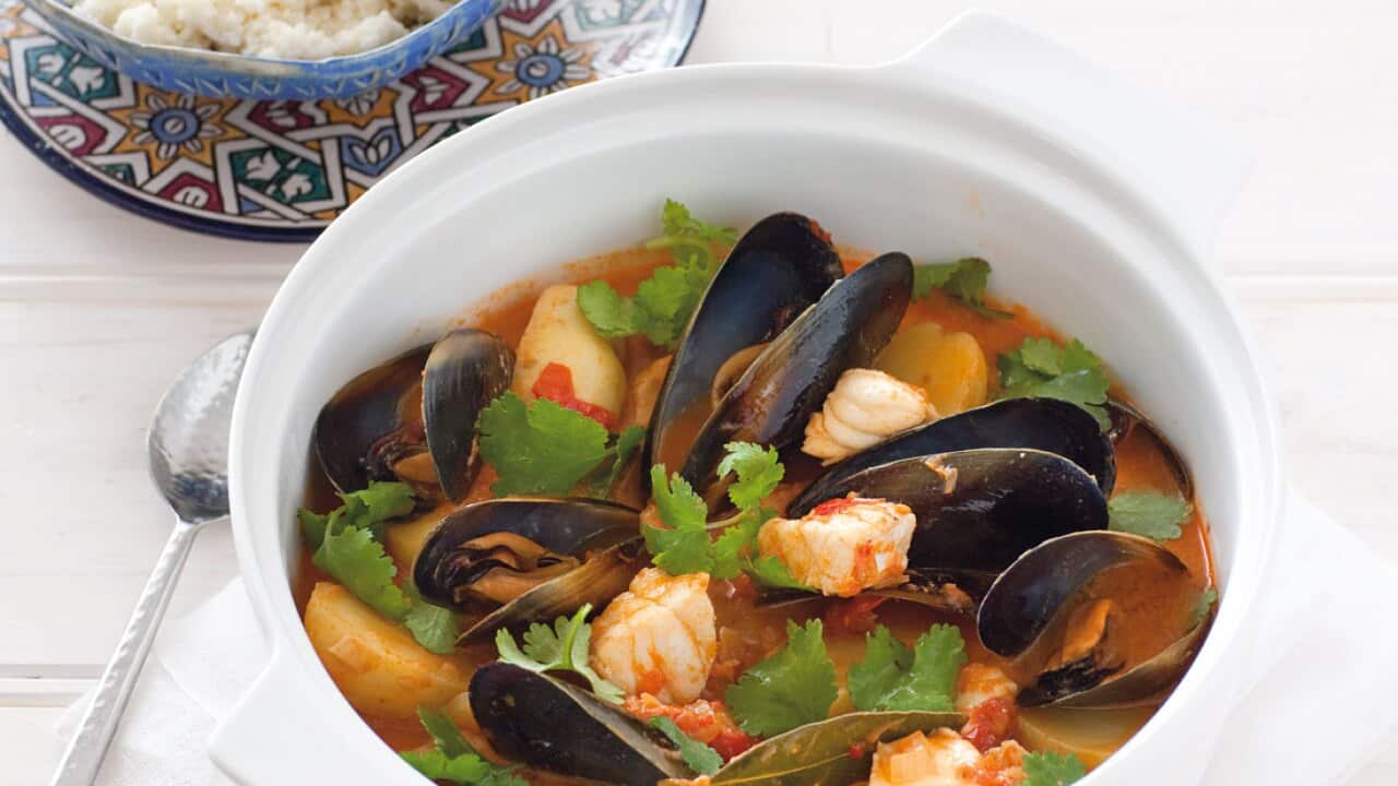 Moroccan fish tagine SBS Food