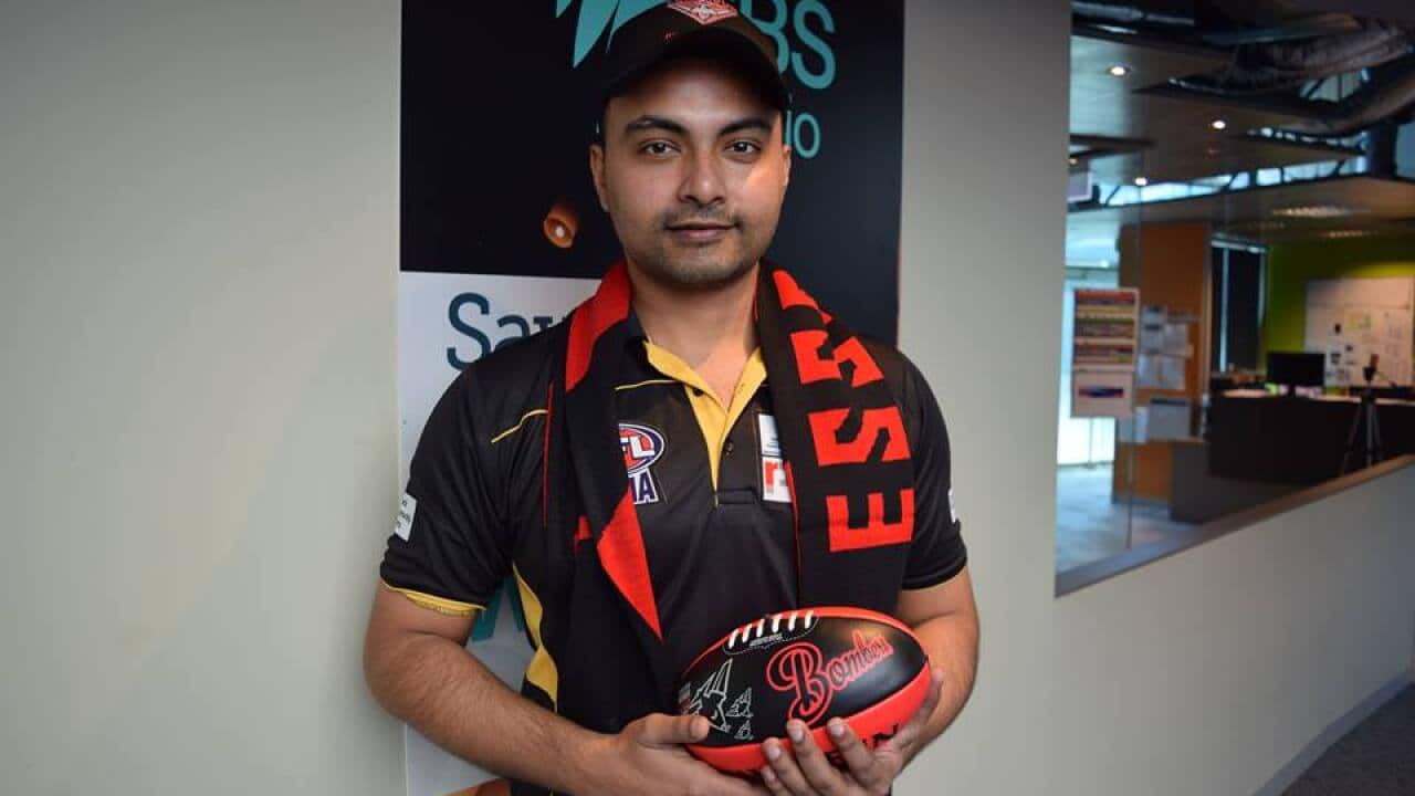 Sudip Chakraborty, Community Engagement Officer with AFL Victoria and Essendon Football Club.