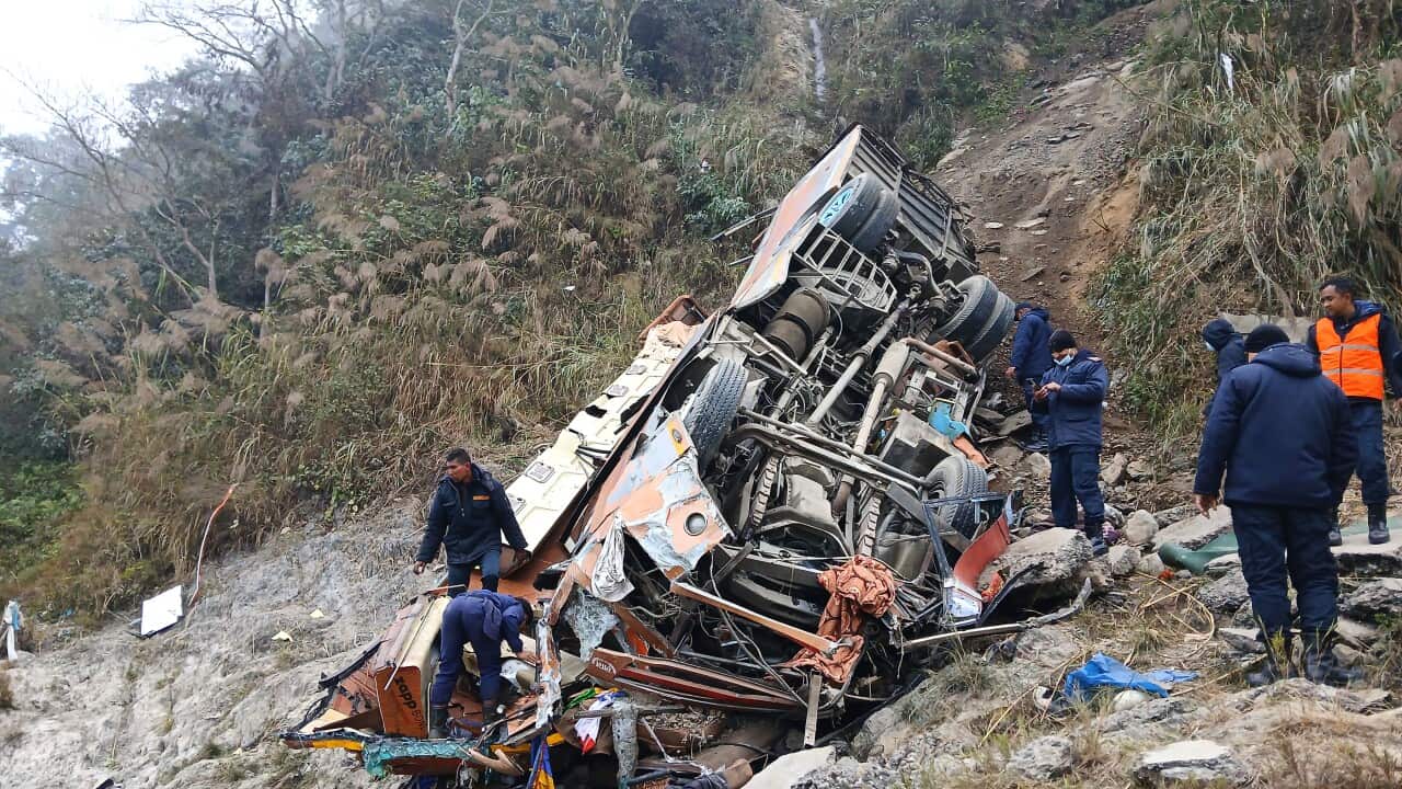 (SpotNews)NEPAL-DHADING-BUS ACCIDENT