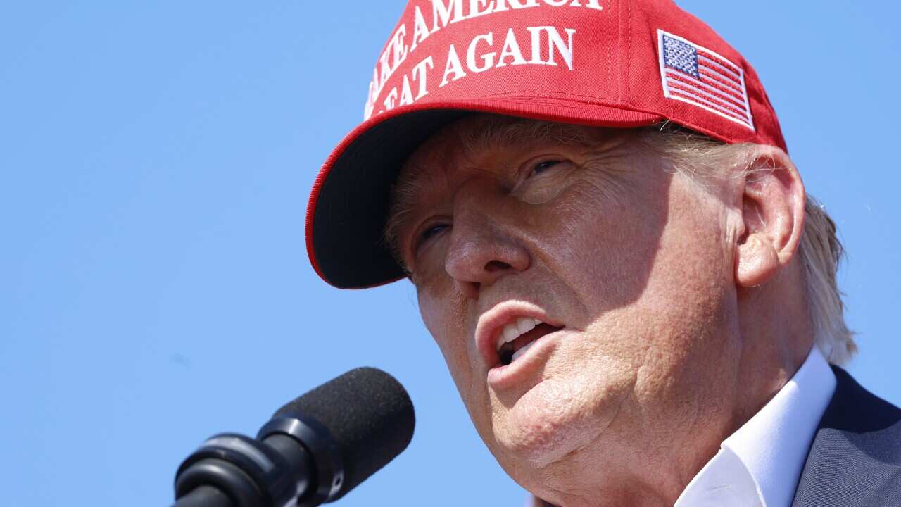 Former President Donald Trump Holds Campaign Rally In Chesapeake, Virginia