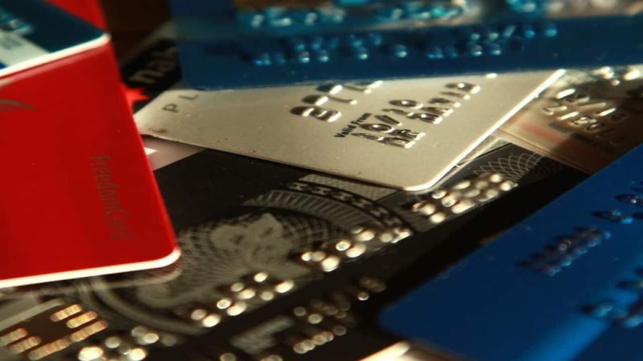 A stock image of credit cards