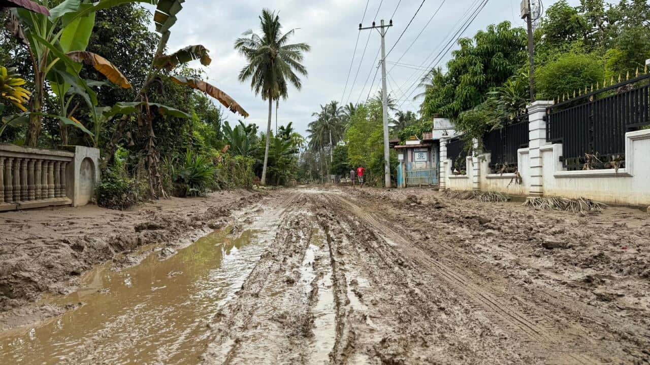 Road condition at Bireuen, Aceh