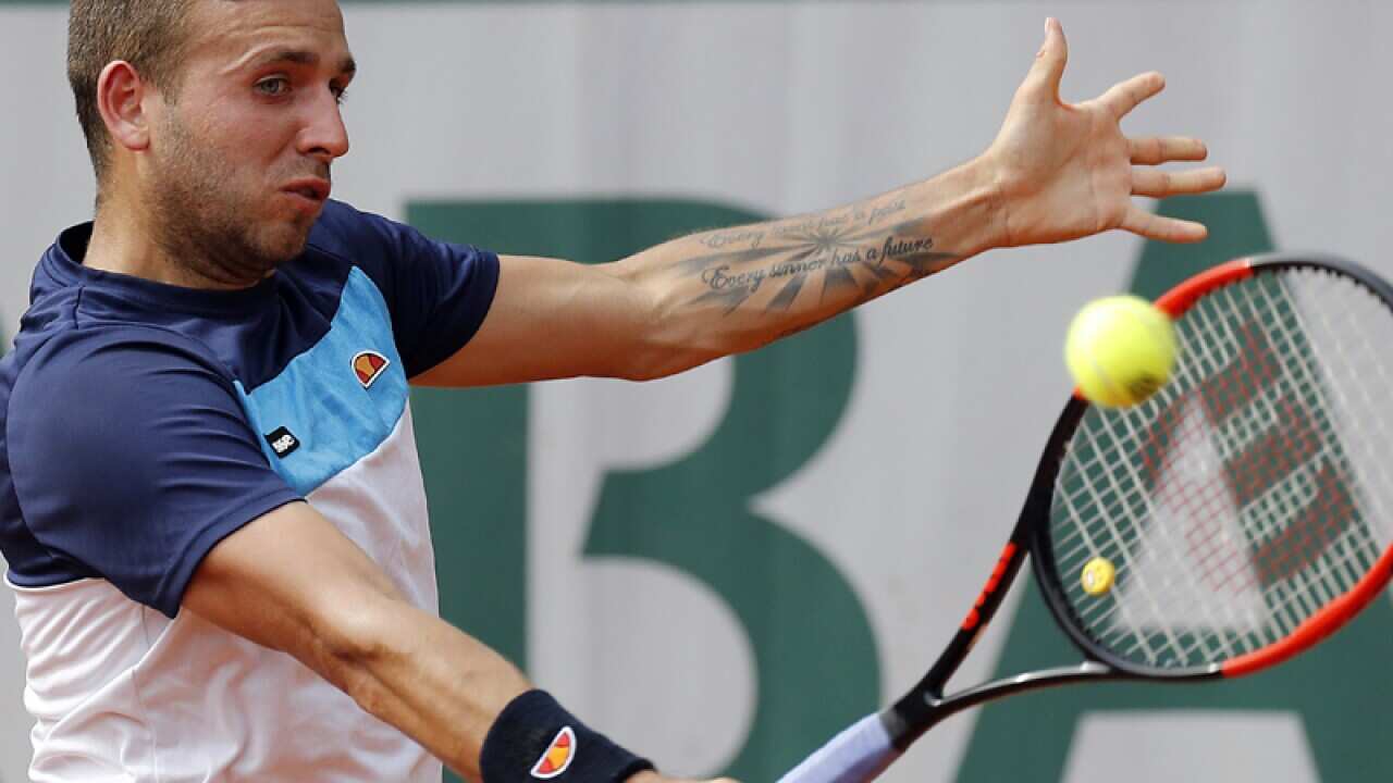 British tennis player Dan Evans