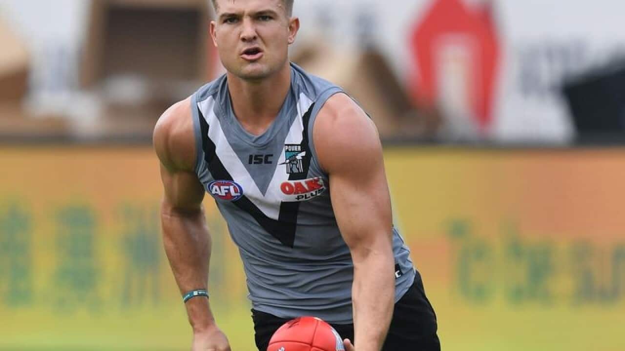 Port Adelaide Power midfielder Ollie Wines