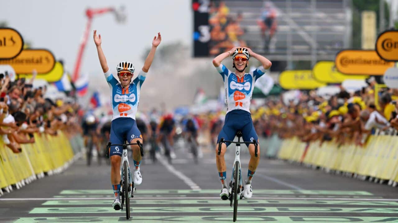 Cycling competition in the challenging terrain of Tour de France, 2024