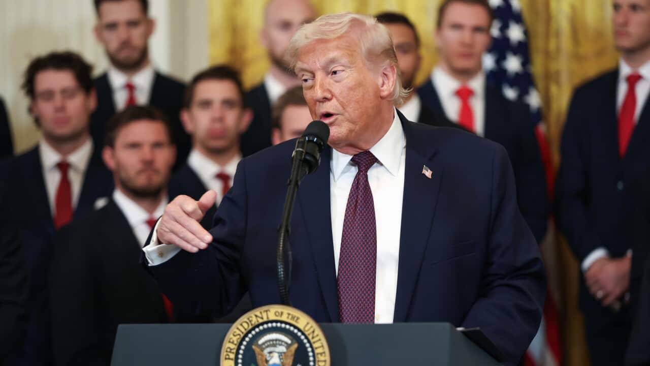 US President Trump honors the 2025 Stanley Cup Champions the Florida Panthers