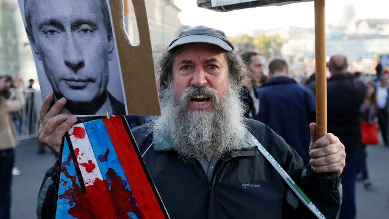 Vladimir Putin anti-war rally
