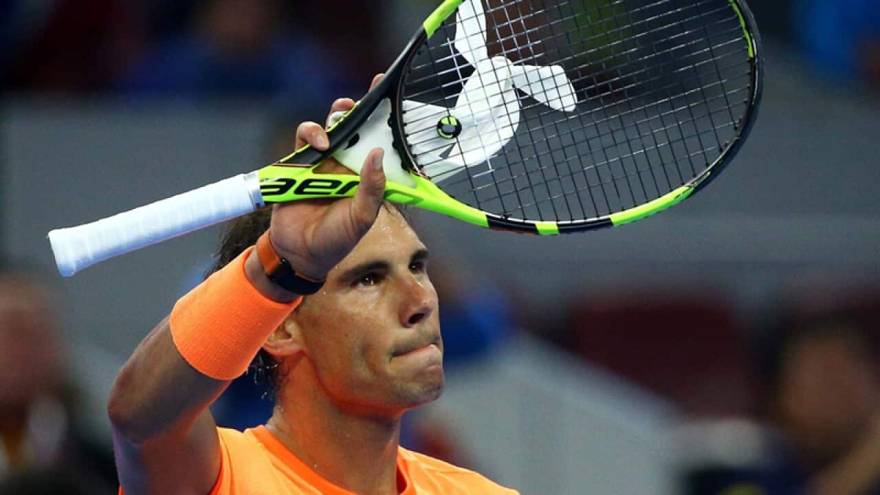 Rafael Nadal of Spain in Beijing
