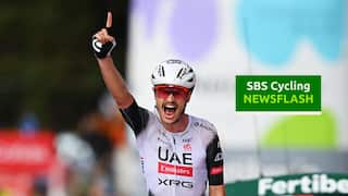 PAL, ANDORRA - AUGUST 28: Jay Vine of Australia and UAE Team Emirates - XRG celebrates at finish line as stage winner during the La Vuelta - 80th Tour of Spain 2025, Stage 6 a 170.3km stage from Olot to Pal - Andorra 1900m / #UCIWT / on August 28, 2025 in Pal, Andorra. (Photo by Dario Belingheri/Getty Images)