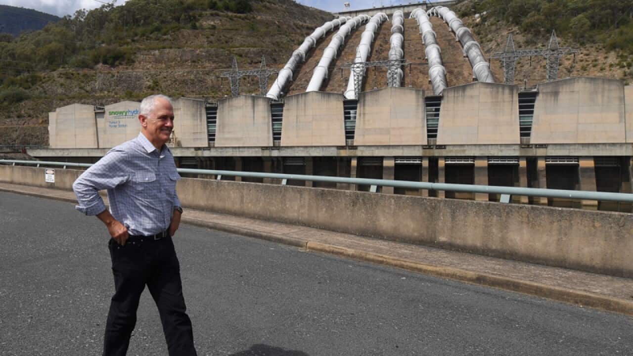 Prime Minister Malcolm Turnbull at the Snowy Hydro Scheme