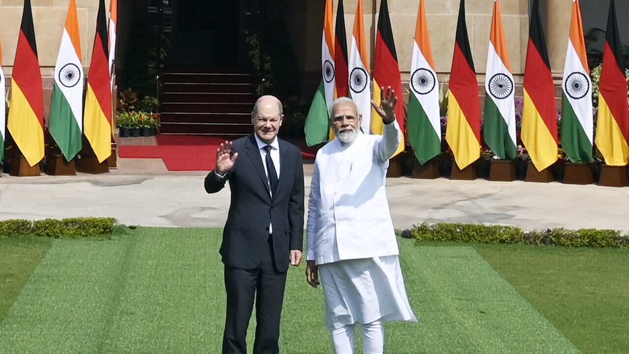India: Prime Minister Narendra Modi Holds Talks With German Chancellor Olaf Scholz At Hyderabad House