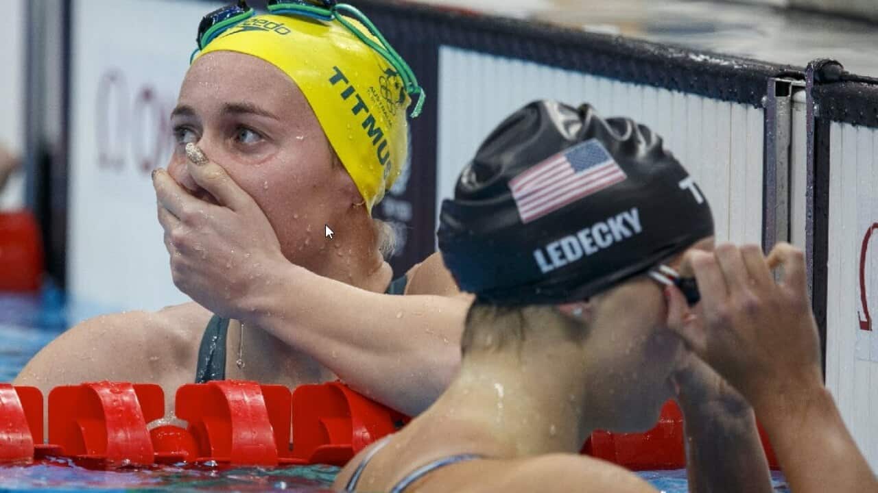 Australia's Ariarne Titmus and the US' Kathleen Ledecky take gold and silver respectively in the women's 400m freestyle final