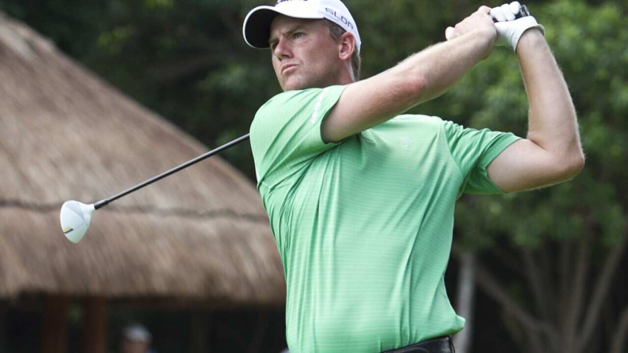 Robert Karlsson from Sweden tees off at the OHL Classic