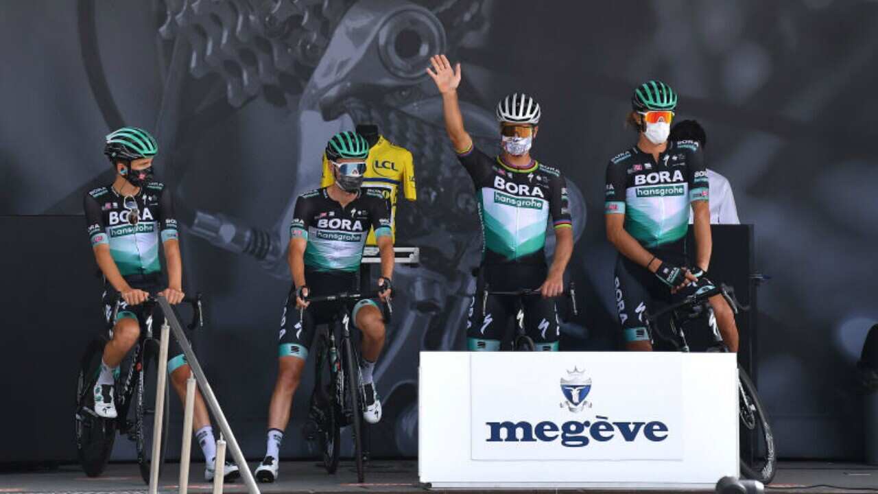 Bora-hansgrohe at the 2020 Critérium du Dauphiné