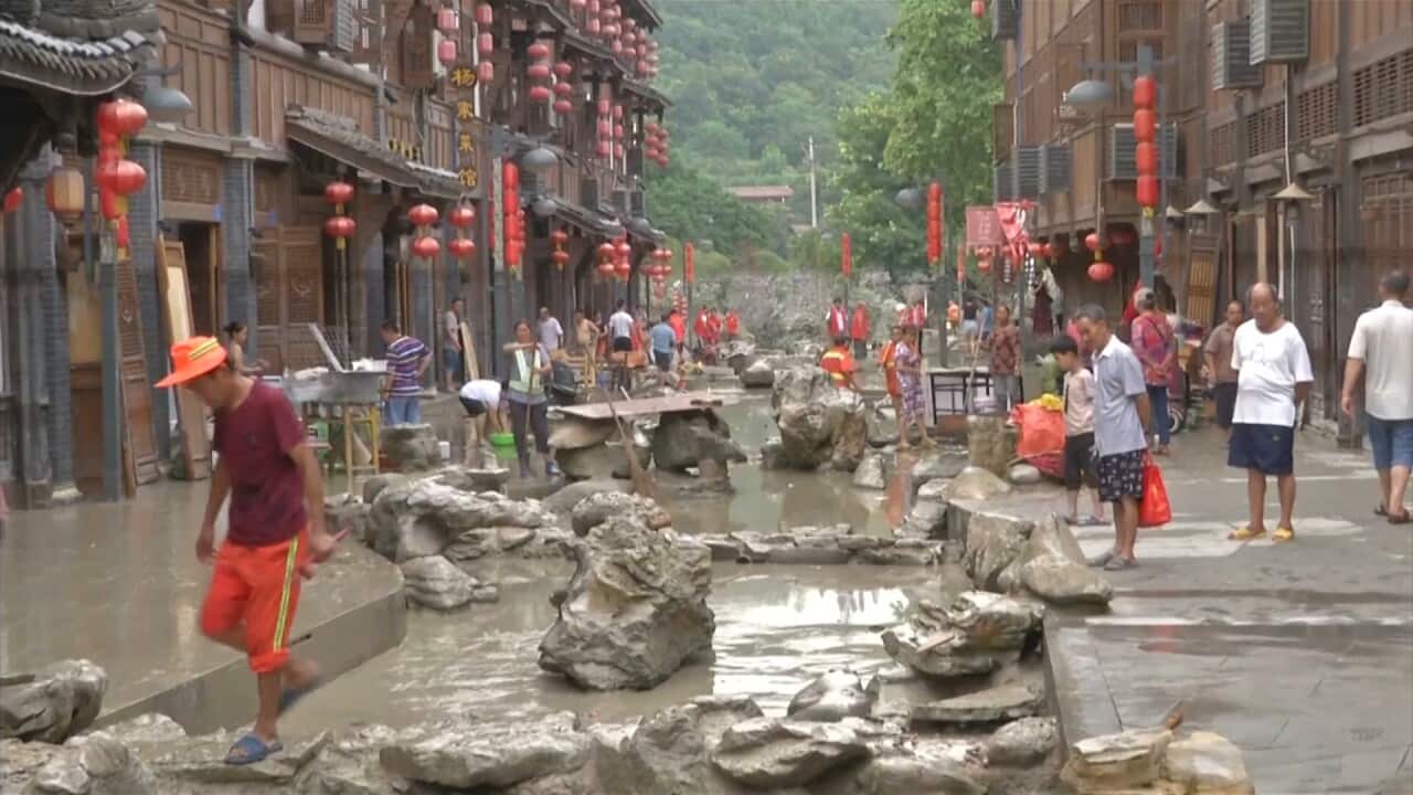 Heavy rain and thunderstorms are wreaking havoc across China.