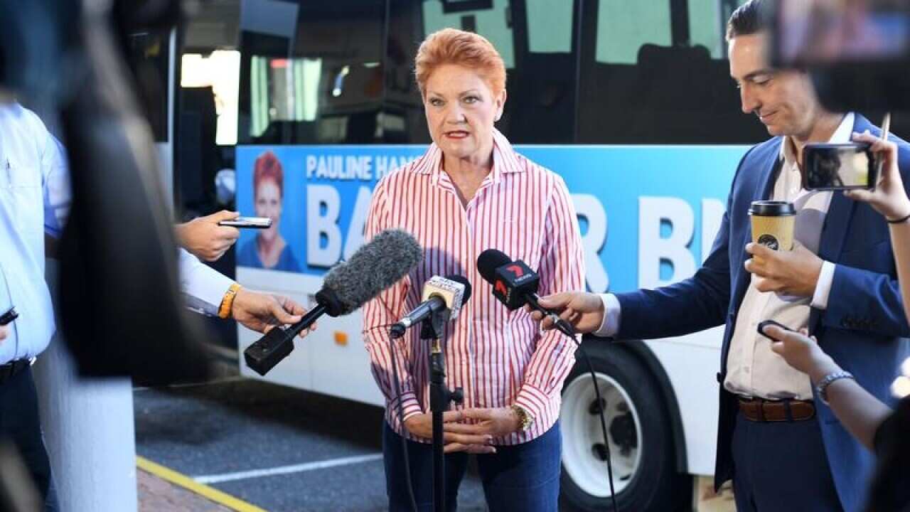One Nation leader Pauline Hanson.