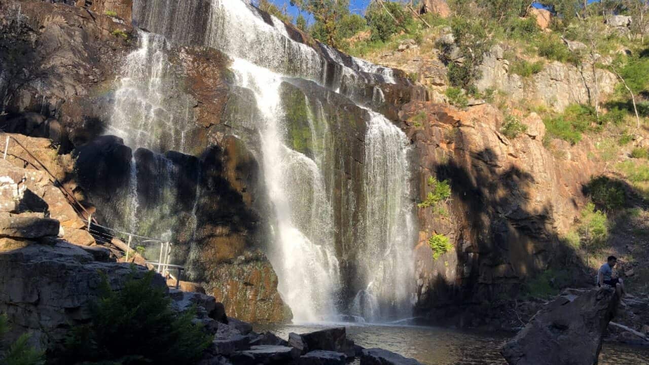 A general view of MacKenzie Falls in the Grampians National Park, Victoria, December 2017 (AAP)
