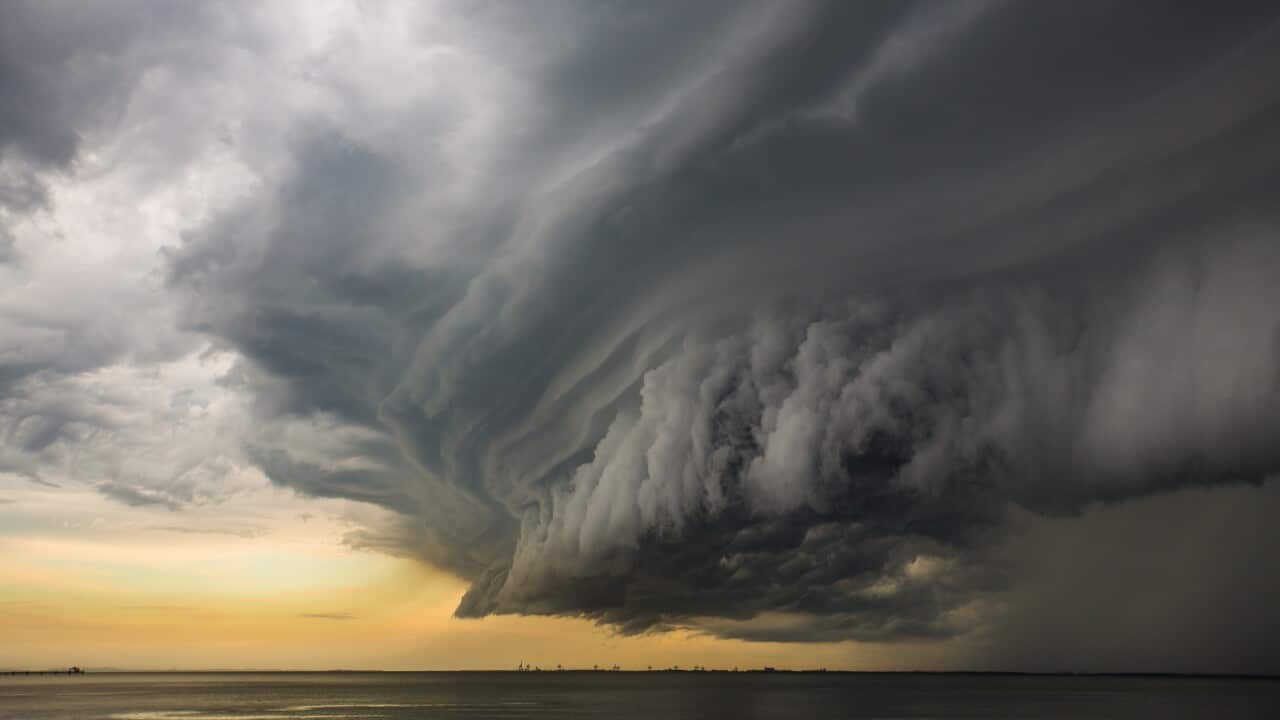 Epic super cell storm cloud