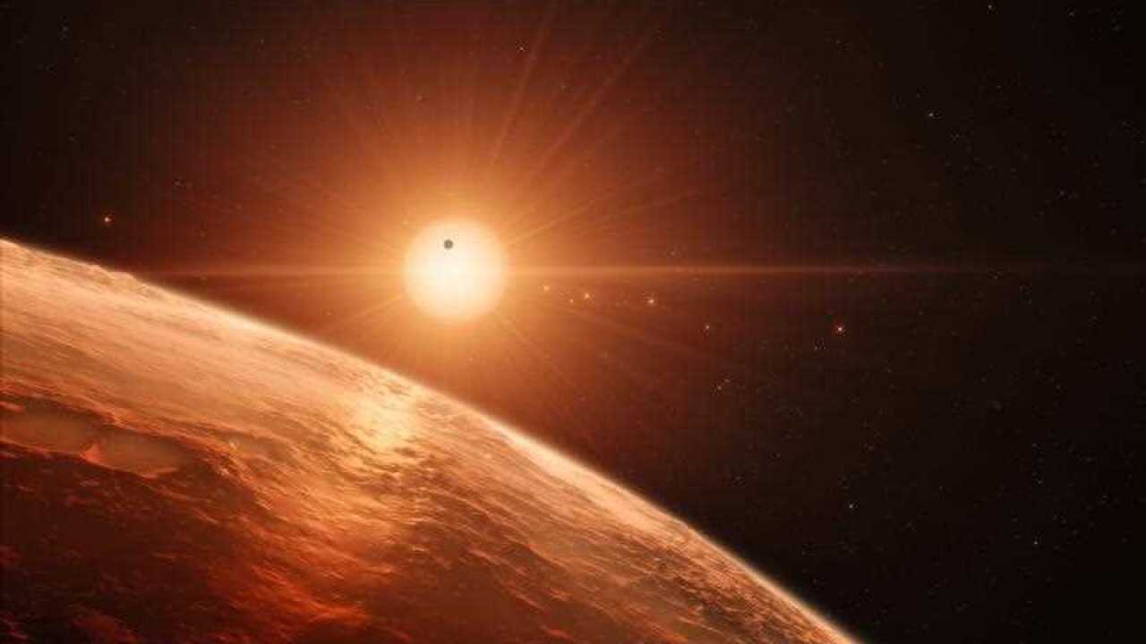 An undated handout photo made available by the European Southern Observatory (ESO) on 22 February 2017 