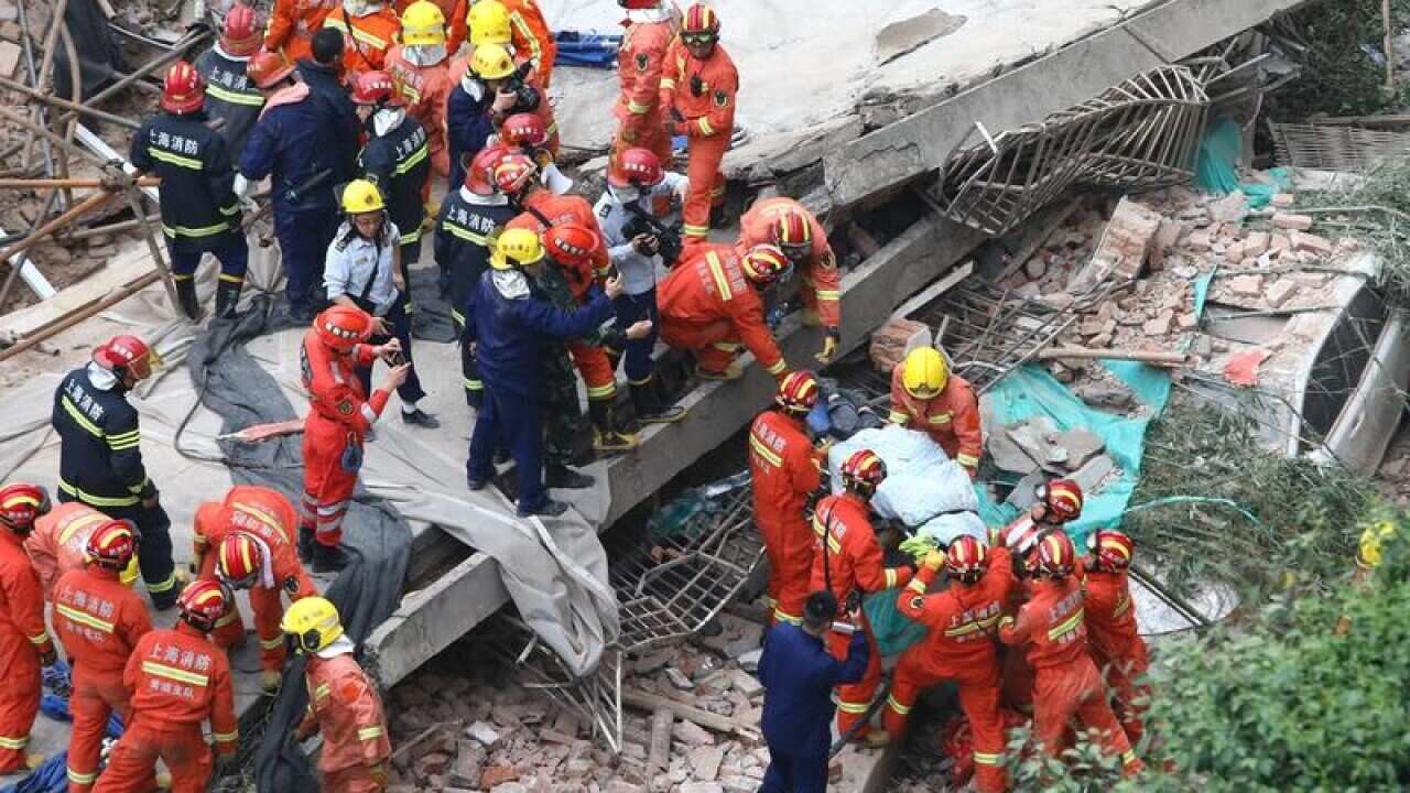 CHINA SHANGHAI BUILDING COLLAPSE