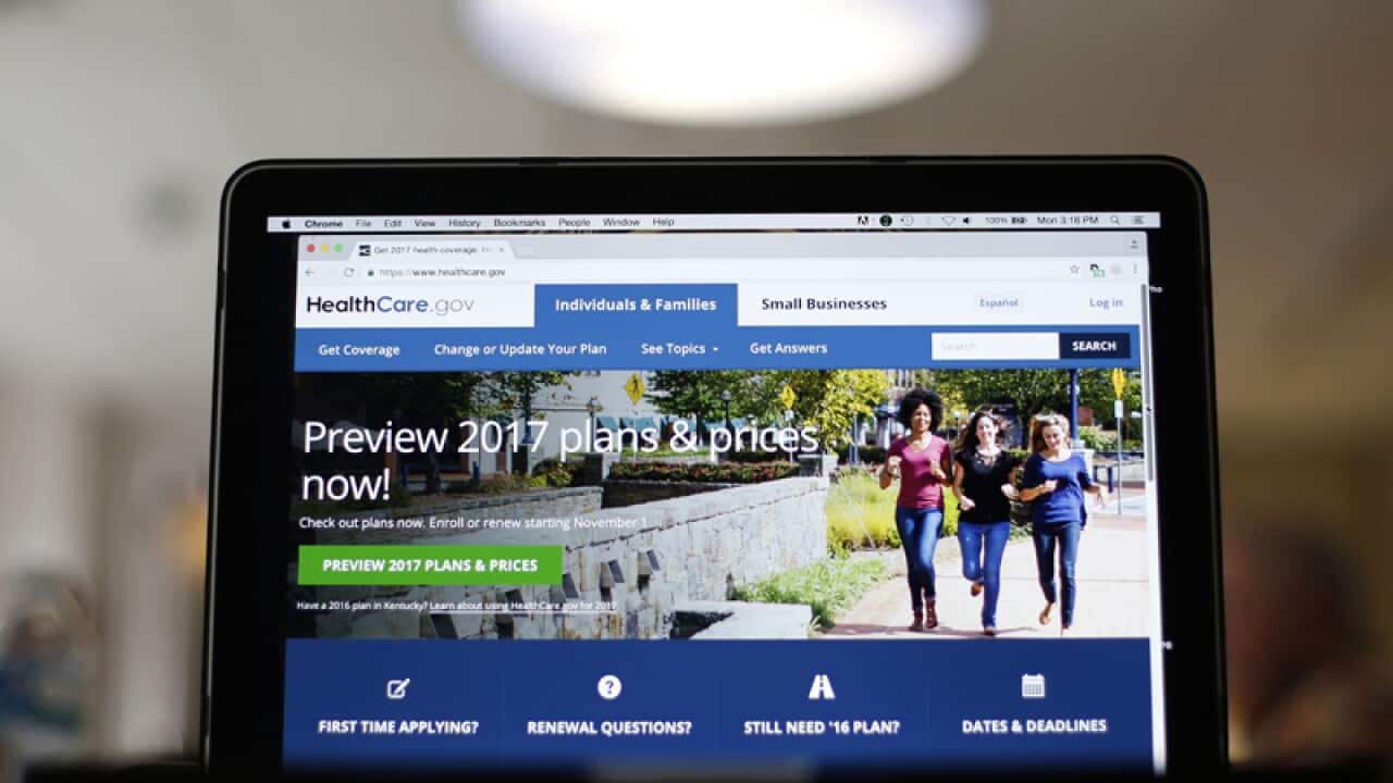The HealthCare.gov website