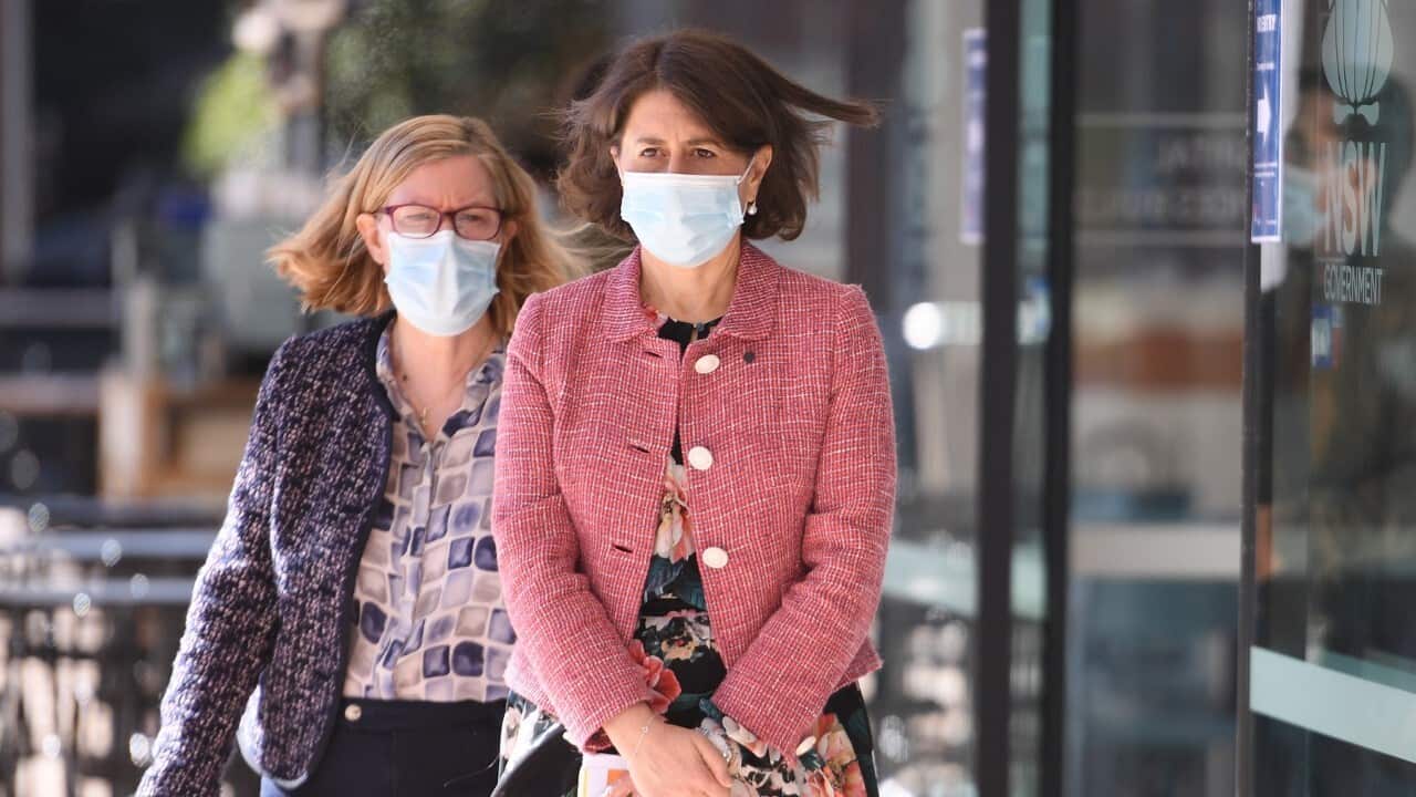 NSW premier Gladys Berejiklian and NSW Chief Medical Officer Dr Kerry Chant (AAP)
