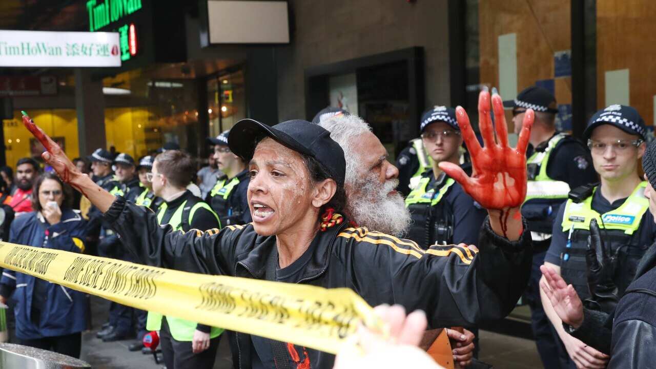 The police shooting of an Indigenous man in the Northern Territory sparked protests across the country on Wednesday.