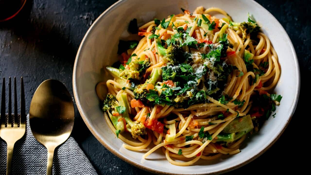 Chilli and broccoli spaghetti