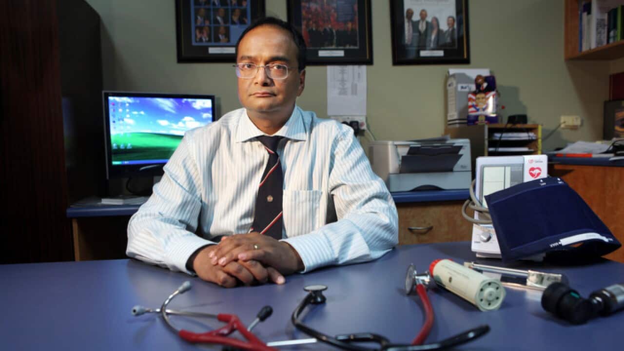 Dr Mukesh Haikerwal at his clinic in Melbourne