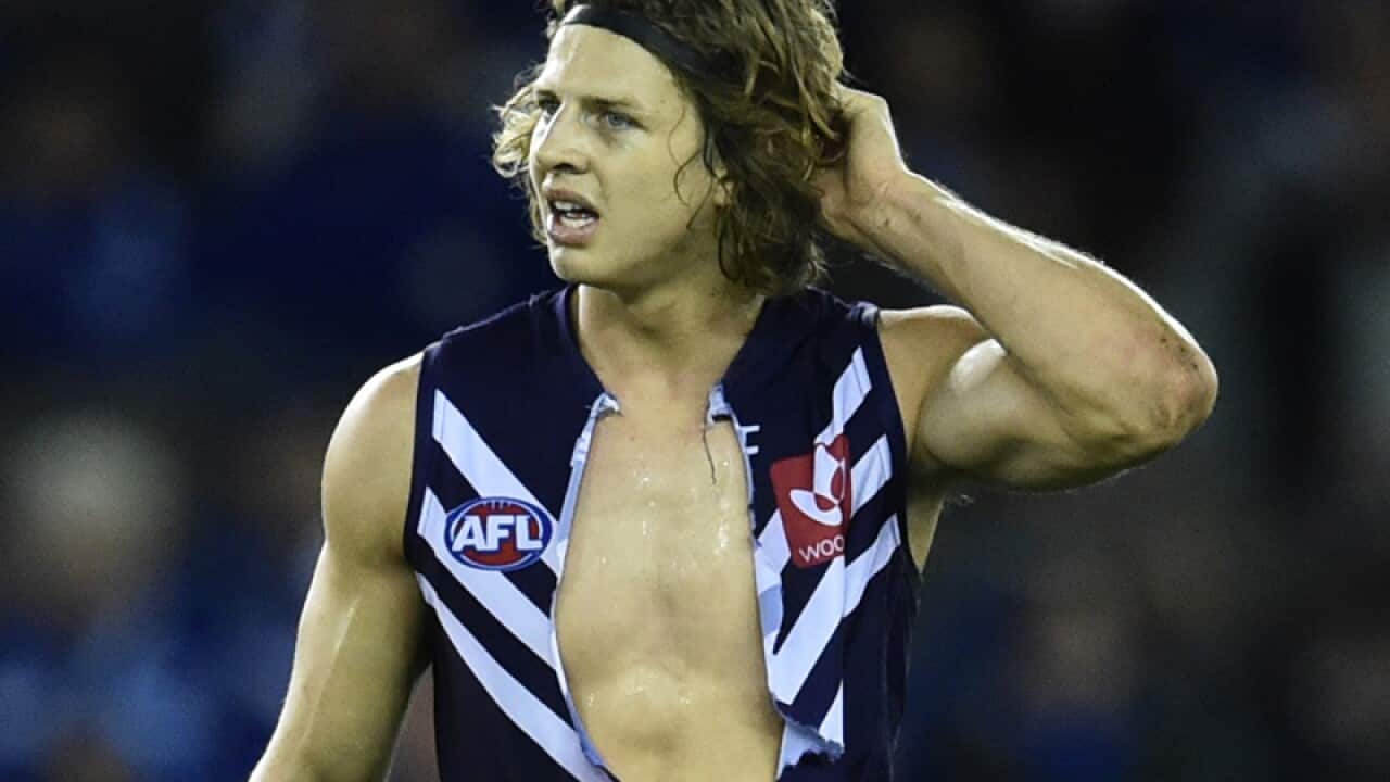 Fremantle midfielder Nat Fyfe