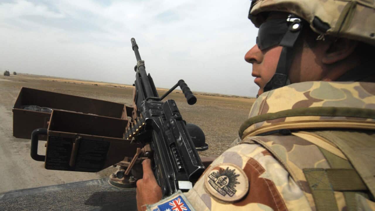 An Australian soldier in southern Iraq