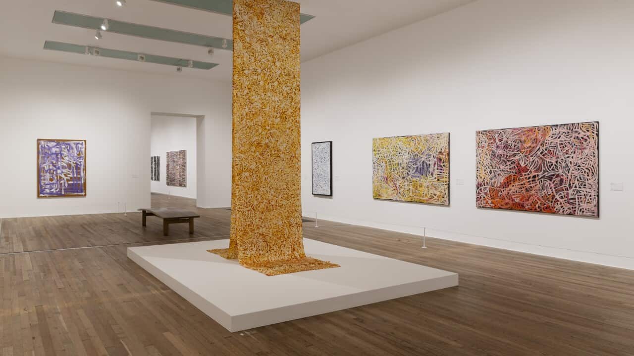 2. Emily Kam Kngwarray installation view at Tate Modern 2025. © Emily Kam Kngwarray Copyright Agency. Licensed by DACS 2025. Photo © Tate (Kathleen Arundell).jpg