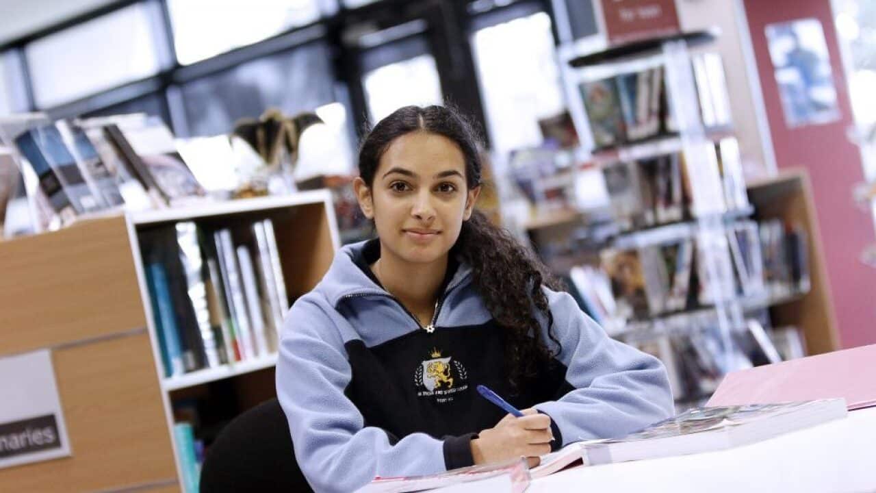 Ramona chrapot in the Mount Scopus Memorial College library