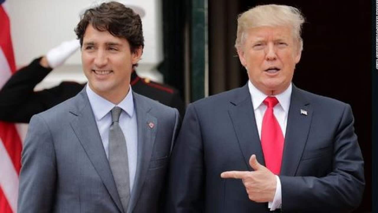 Justin Trudeau _ Donald Trump