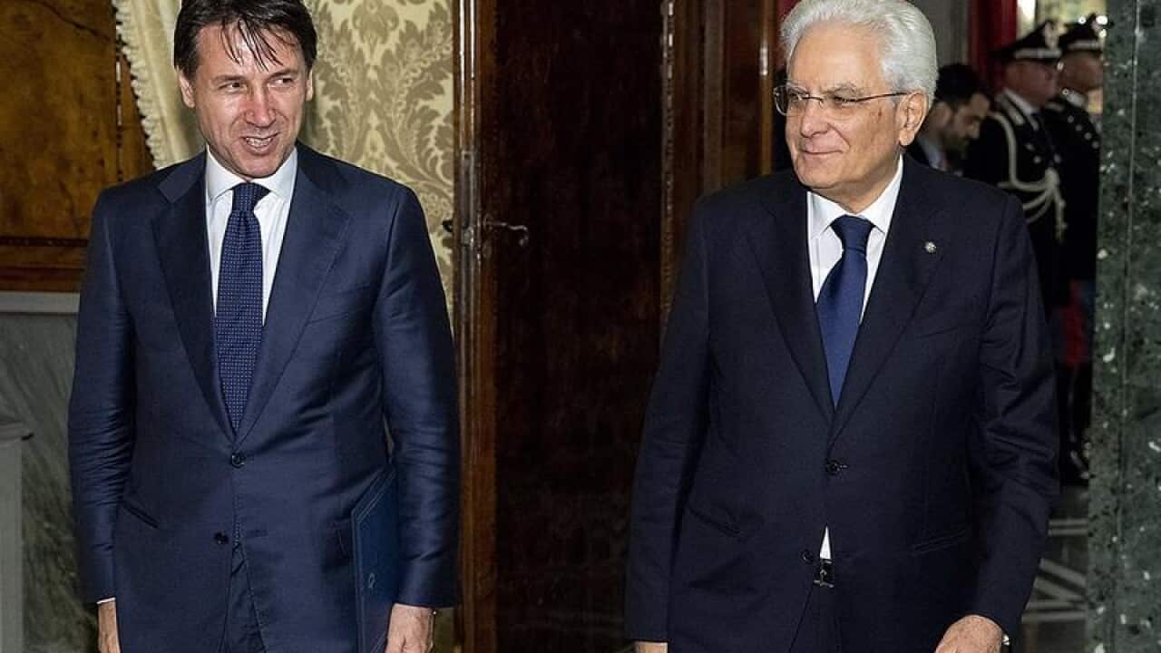 New Italian PM Giuseppe Conte meets president Sergio Mattarella