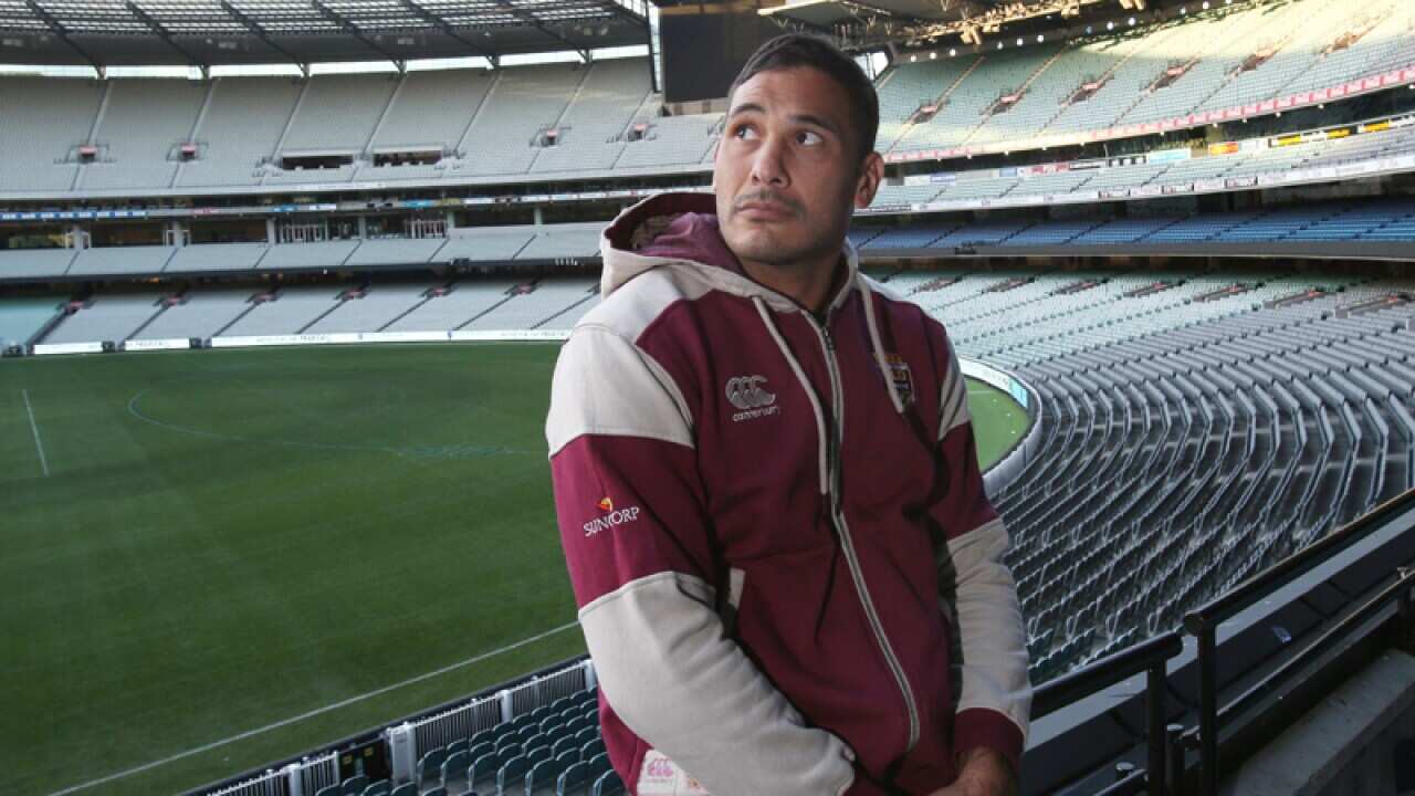 Maroons player Justin Hodges