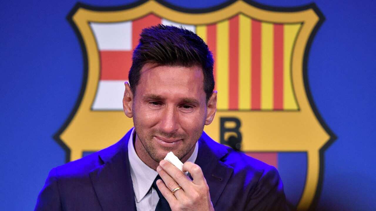 Leo Messi's emotional fareweel to BFC.