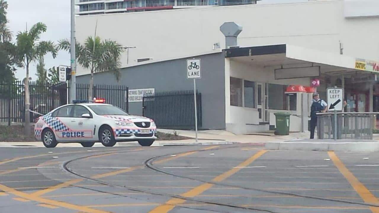 Police clear the site as negotiations continue. (Twitter: @MatthewamHoward)