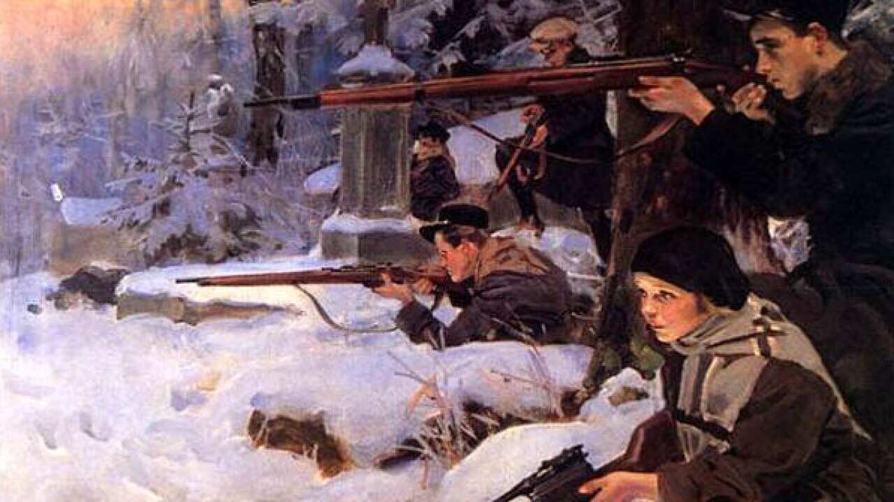 Wojciech Kossak "Orleta - obrona cmentarza"