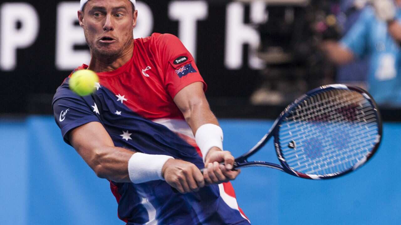 Australian veteran tennis player Lleyton Hewitt