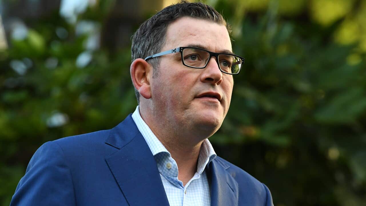 Victorian Premier Daniel Andrews implores Victorians to stay at home.