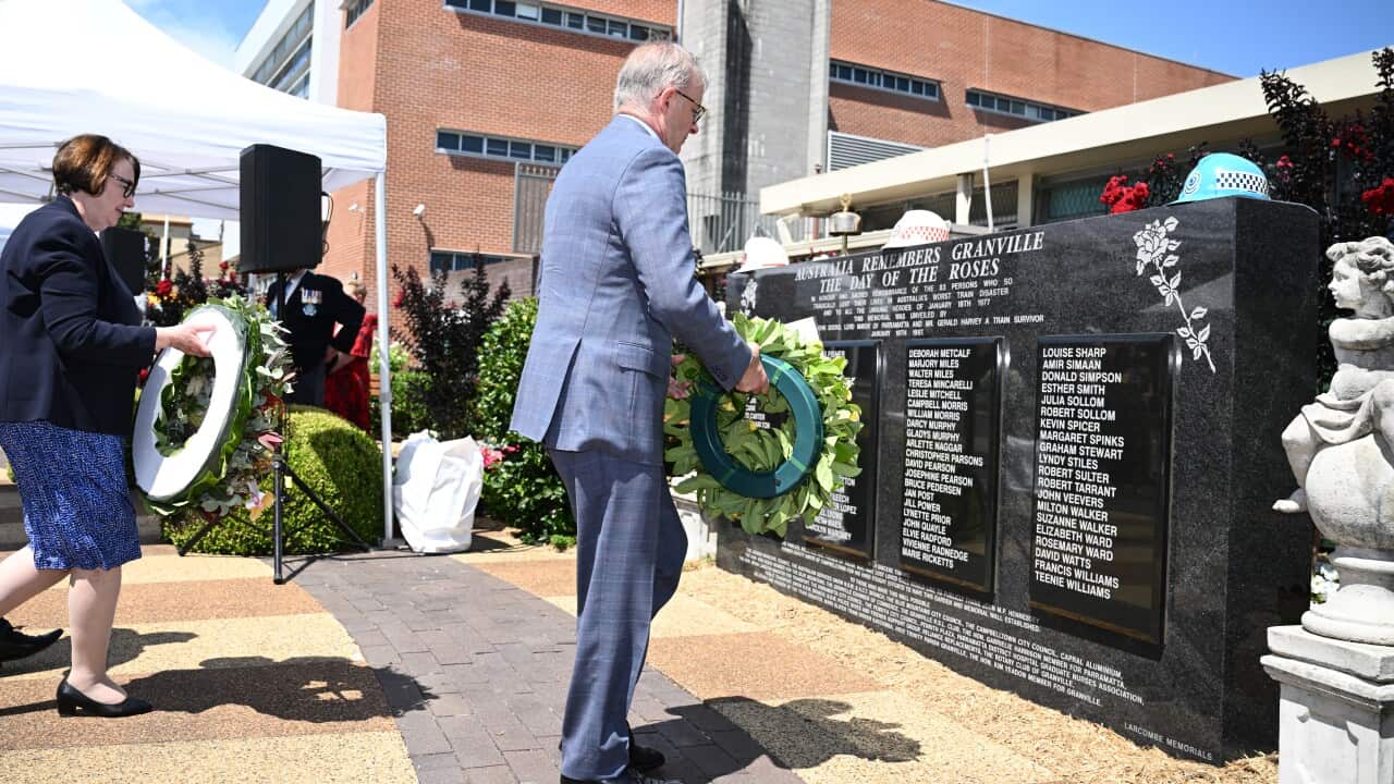 ANTHONY ALBANESE GRANVILLE TRAIN DISASTER MEMORIAL