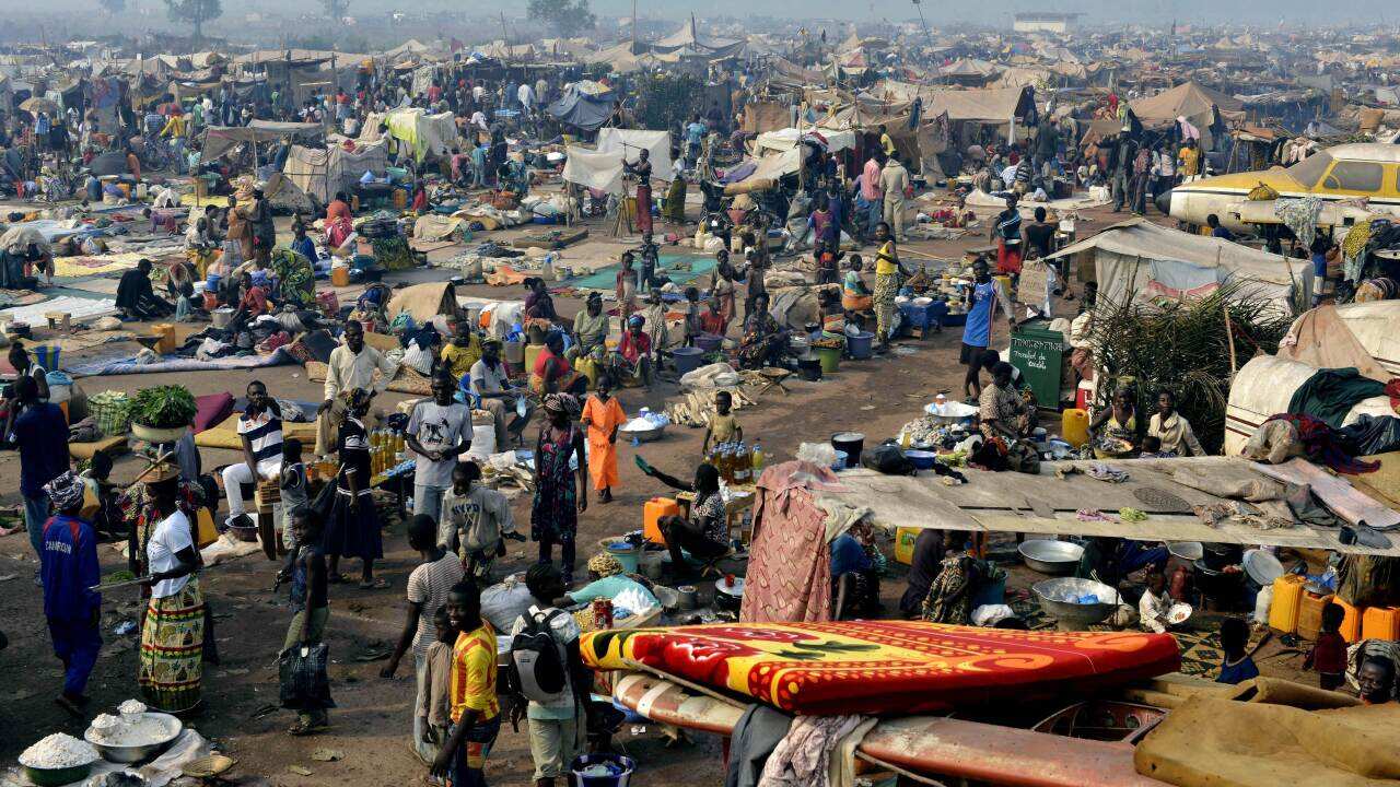 A camp for internally displaced people set up amid old aircraft near the airport in Bangui - AAP-1.jpg