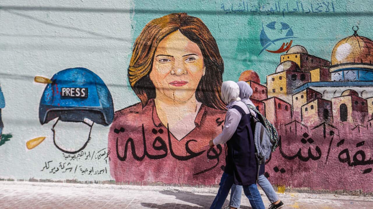 A mural of Al Jazeera's journalist Shireen Abu Akleh in Gaza, Palestine - 12 May 2022