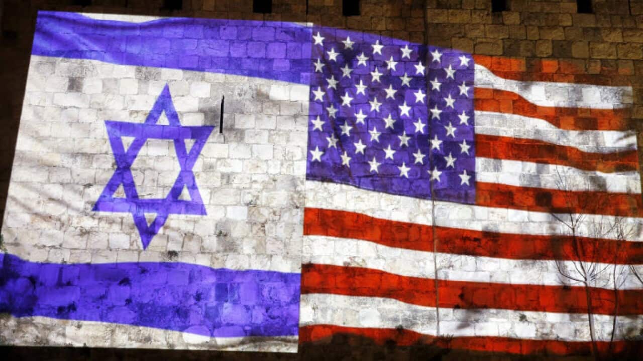 USA & Israeli flags