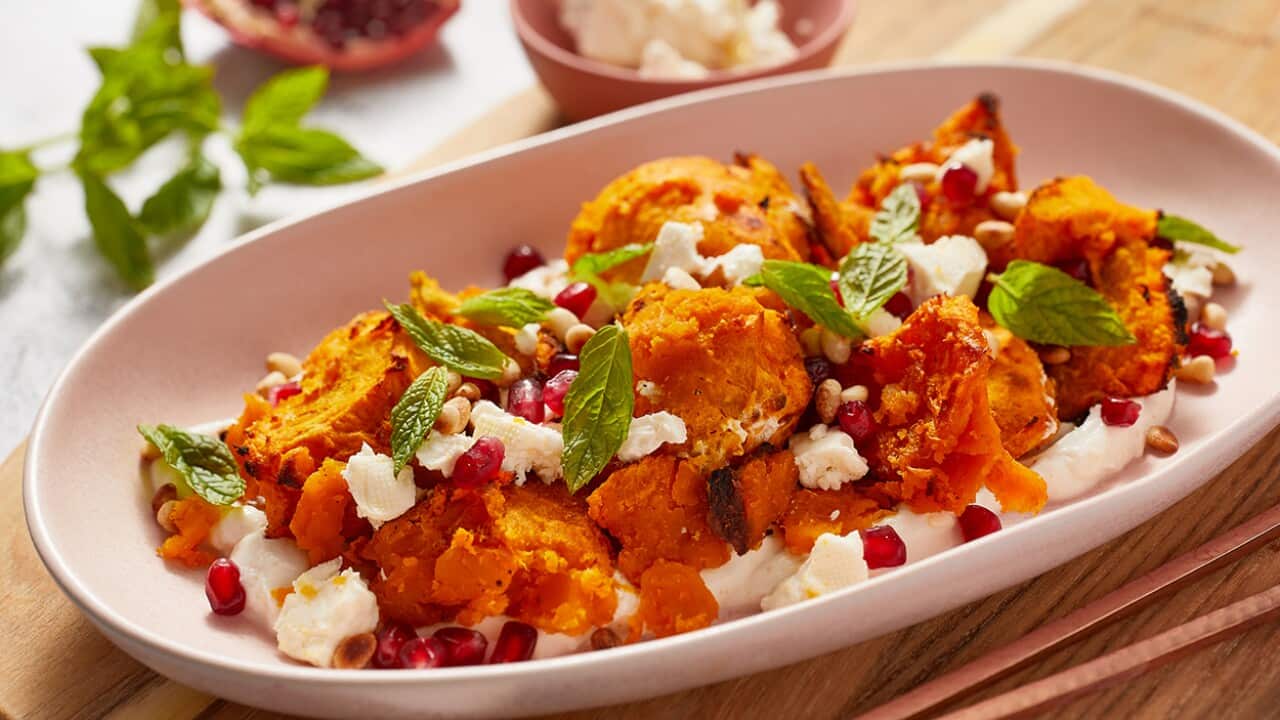 Slow-roasted pumpkin