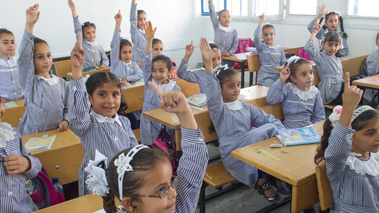 Children in a classroom